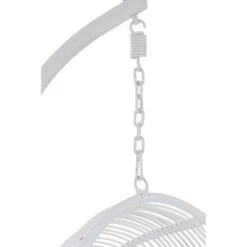 J-Line Hangstoel Ovaal Staal Wit 12 J-Line Hangstoel Ovaal Staal Wit -Meubels Voor Thuis 10835415