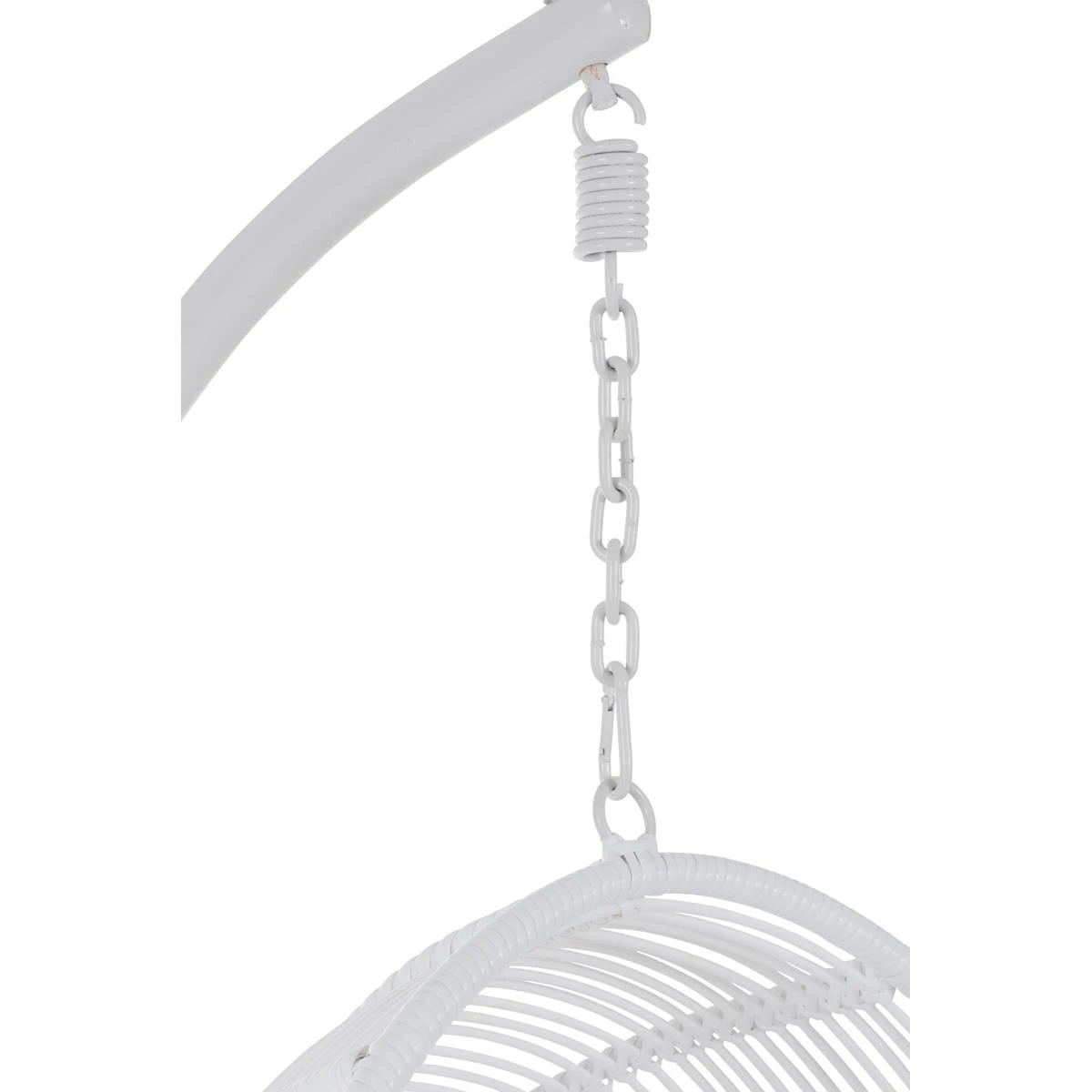 J-Line Hangstoel Ovaal Staal Wit 6 J-Line Hangstoel Ovaal Staal Wit - Afbeelding 4