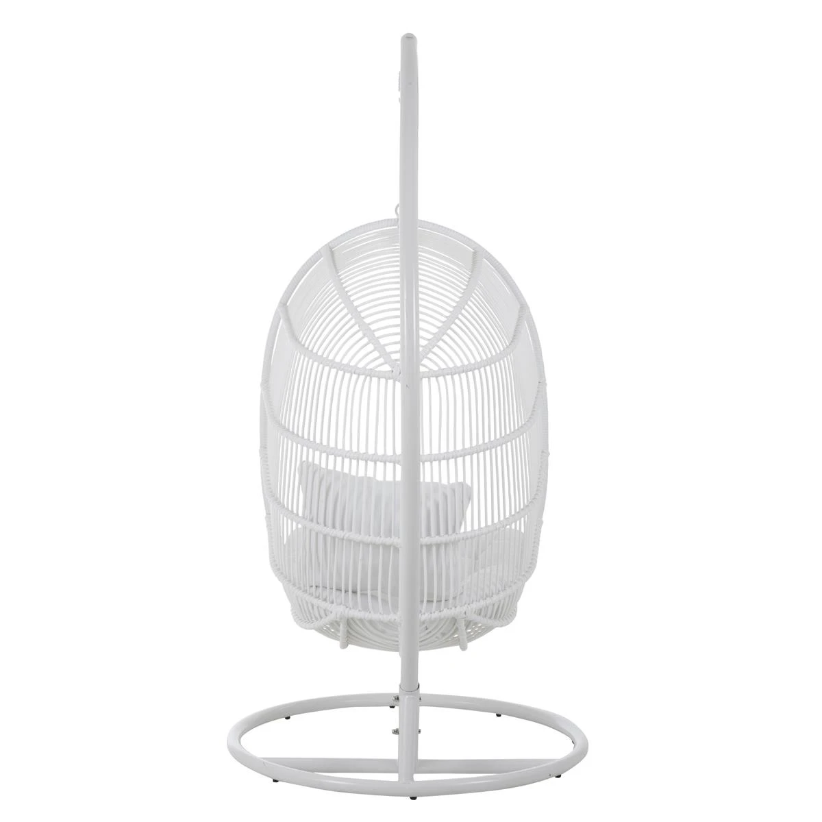 J-Line Hangstoel Ovaal Staal Wit 7 J-Line Hangstoel Ovaal Staal Wit - Afbeelding 5