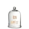 J-Line Stolp Bon Appetit Rond Glas Transparant|Koper -Meubels Voor Thuis 10836602