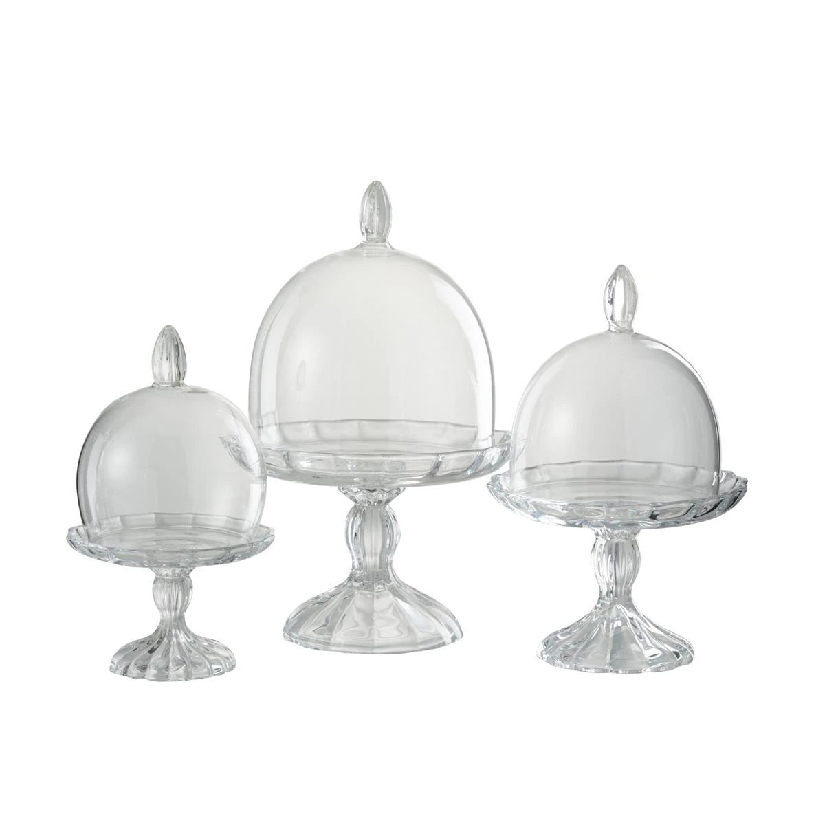 J-Line Stolp Klassiek Glas Transparant Large 5 J-Line Stolp Klassiek Glas Transparant Large - Afbeelding 3