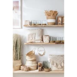 J-Line Gedroogde Bladeren 2 Stukken Naturel Small Assortiment Van 2 -Meubels Voor Thuis 10837507