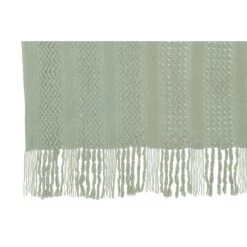 J-Line Plaid Gebreid - Polyester - Lichtgroen - 160 X 130 Cm -Meubels Voor Thuis 10838032