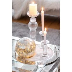 J-Line Kandelaar Effen Glas Transparant Large -Meubels Voor Thuis 10841400