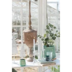 J-Line Kandelaar Effen Glas Transparant Large -Meubels Voor Thuis 10841422