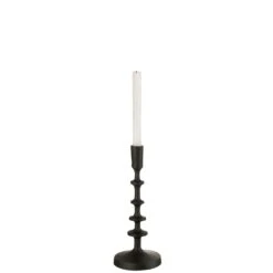 J-Line Kandelaar Izy Aluminium Zwart Small -Meubels Voor Thuis 10841464
