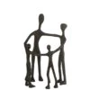 J-Line Figuur Familie Kring Aluminium Zwart 1 J-Line Figuur Familie Kring Aluminium Zwart -Meubels Voor Thuis 10843023