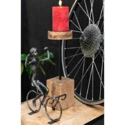 J-Line Wielrenner Abstract Poly Zwart Small Assortiment Van 6 9 J-Line Wielrenner Abstract Poly Zwart Small Assortiment Van 6 -Meubels Voor Thuis 10843673