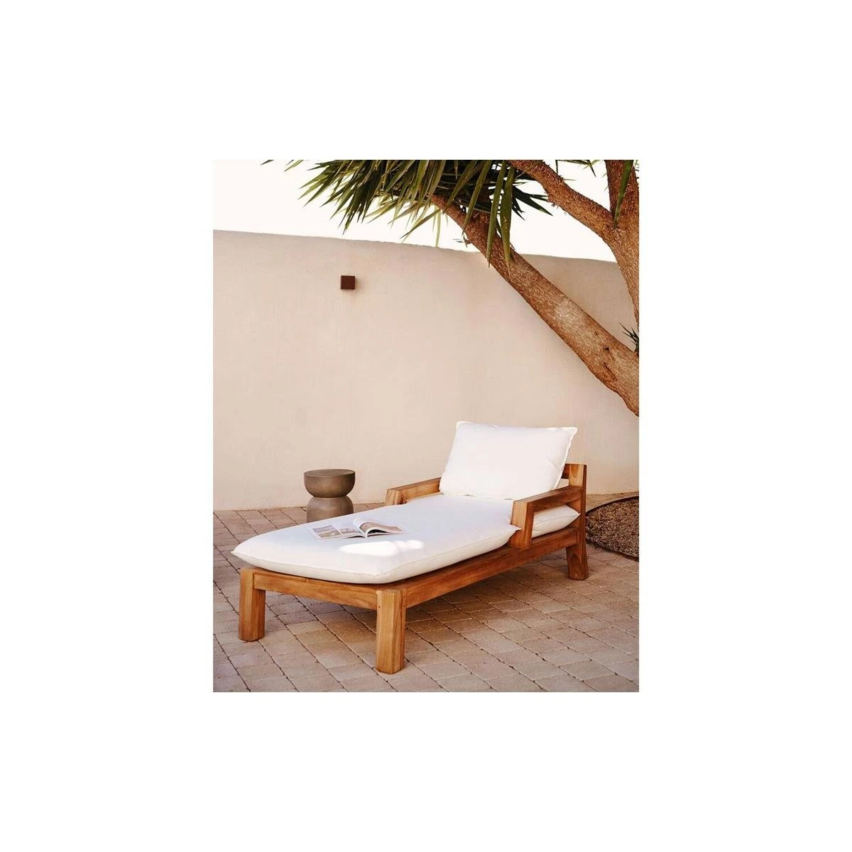 Kave Home - Forcanera Ligstoel In Massief Teakhout 4 Kave Home - Forcanera Ligstoel In Massief Teakhout - Afbeelding 2