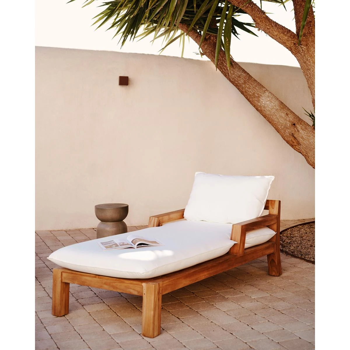 Kave Home - Forcanera Ligstoel In Massief Teakhout 11 Kave Home - Forcanera Ligstoel In Massief Teakhout - Afbeelding 9
