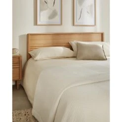 Kave Home - Lenon Bed In Hout En Eikenfineer Voor Matras 160 X 200 Cm -Meubels Voor Thuis 10855595