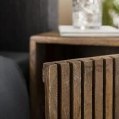 MOOS Teun Nachtkastje Set Van 2 - Mangohout -Meubels Voor Thuis 10861082