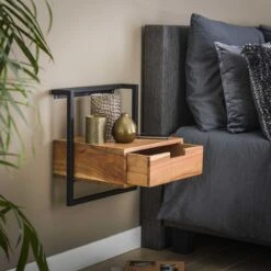 MOOS Aron Nachtkastje - Acaciahout 9 MOOS Aron Nachtkastje - Acaciahout -Meubels Voor Thuis 10861113