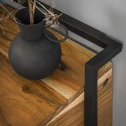 MOOS Aron Nachtkastje Met Vak - Acaciahout -Meubels Voor Thuis 10861115