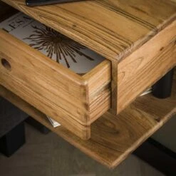 MOOS Jarno Nachtkastje - Acaciahout -Meubels Voor Thuis 10861123