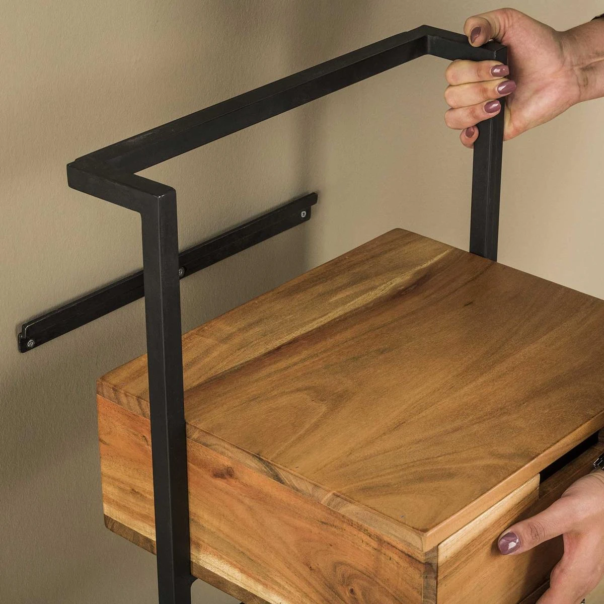 MOOS Aron Nachtkastje - Acaciahout 6 MOOS Aron Nachtkastje - Acaciahout - Afbeelding 4