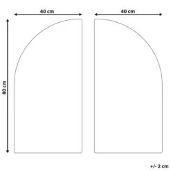 Beliani - MUSI - Wanddecoratie - Rood - MDF -Meubels Voor Thuis 10872955