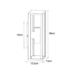 QAZQA Buiten Wandlamp Zwart Met Ribbel Glas 2-lichts IP44 - Charlois 17 QAZQA Buiten Wandlamp Zwart Met Ribbel Glas 2-lichts IP44 - Charlois -Meubels Voor Thuis 10899590