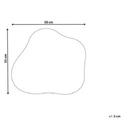 Beliani - BAGNEUX - Wandspiegel - Zilver - Glas -Meubels Voor Thuis 10900111