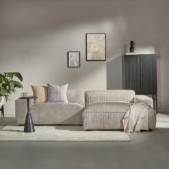 By FonQ Chunky Chaise Longue Rechts - Mink - Rib -Meubels Voor Thuis 10907423