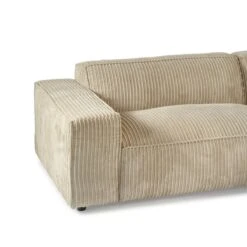By FonQ Chunky Chaise Longue Rechts - Mink - Rib -Meubels Voor Thuis 10907450