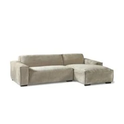 By FonQ Bulk Chaise Longue Rechts - Taupe -Meubels Voor Thuis 10907491