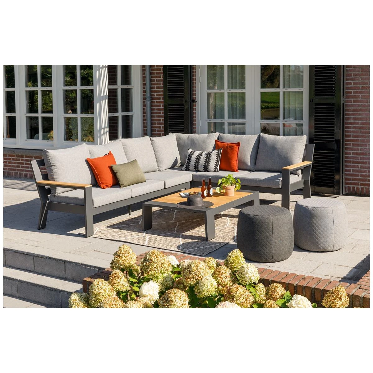 Exotan - Hoekbank Loungeset Valerie Rechts - Antraciet 4 Exotan - Hoekbank Loungeset Valerie Rechts - Antraciet - Afbeelding 2