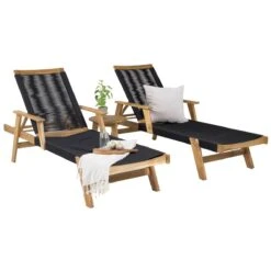 24Designs Antella Ligbed - Set Van 2 - Inclusief Bijzettafel