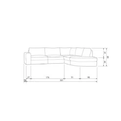 Vtwonen Family Hoekbank Ronding Rechts - Warm Grijs -Meubels Voor Thuis 10915562