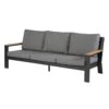 Exotan 3-Zits Tuinbank Valerie - Aluminium - Antraciet - 80x82x214 -Meubels Voor Thuis 10919237
