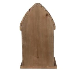 Clayre & Eef Vogelhuis 21x14x38 Cm Beige Bruin Hout Vogelhuisje -Meubels Voor Thuis 10921264