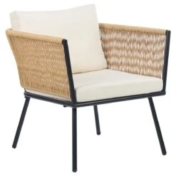 Beliani - GARGANO - Tuinset - Beige - PE Rotan -Meubels Voor Thuis 10957744