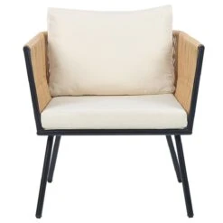 Beliani - GARGANO - Tuinset - Beige - PE Rotan -Meubels Voor Thuis 10957745