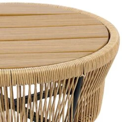 Beliani - GARGANO - Tuinset - Beige - PE Rotan -Meubels Voor Thuis 10957769