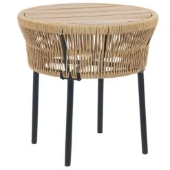 Beliani - GARGANO - Tuinset - Beige - PE Rotan -Meubels Voor Thuis 10957782