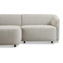 By FonQ Oblique Chaise Longue Bank Links - Grijs -Meubels Voor Thuis 10961416