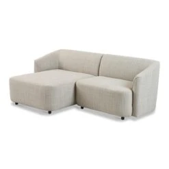 By FonQ Oblique Chaise Longue Bank Links - Grijs -Meubels Voor Thuis 10961434