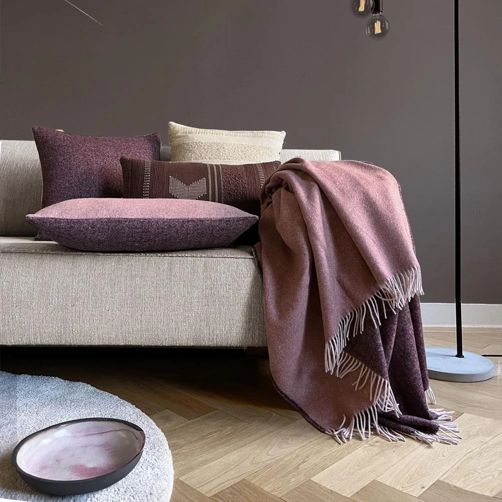 Malagoon Recycled Wool Plaid - Rozenhout 4 Malagoon Recycled Wool Plaid - Rozenhout - Afbeelding 2