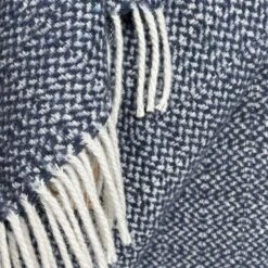 Malagoon Recycled Wool Plaid - Space Blue -Meubels Voor Thuis 10966802