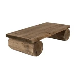 Clayre & Eef Plantentafeltje 35x17x9 Cm Bruin Hout Rechthoek -Meubels Voor Thuis 10980749