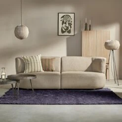 By FonQ Square Vloerkleed 170 X 240 Cm - Paars -Meubels Voor Thuis 10985644