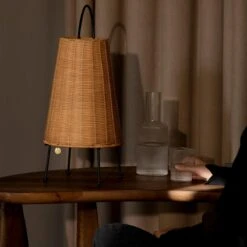 Ferm LIVING Porti Braided Tafellamp - Natural -Meubels Voor Thuis 11005530