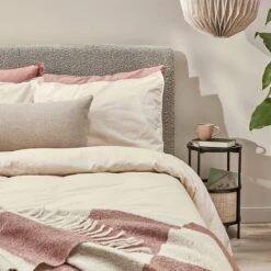 By FonQ Check Plaid 130 X 200 Cm - Roze -Meubels Voor Thuis 11005643