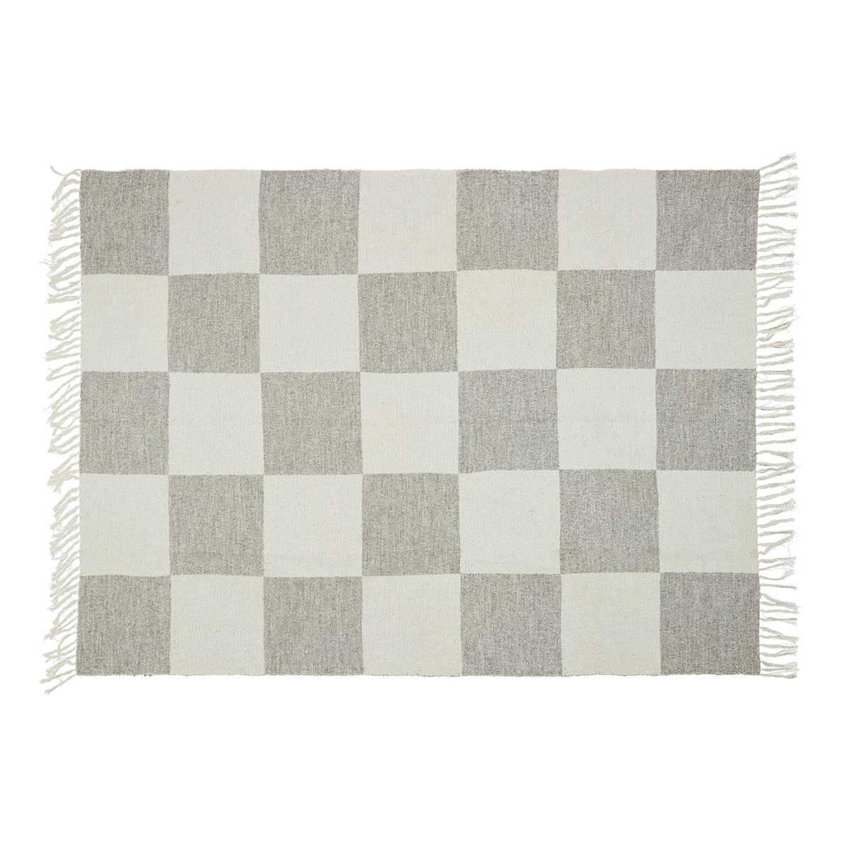 By FonQ Check Plaid 130 X 200 Cm - Lichtgrijs 5 By FonQ Check Plaid 130 X 200 Cm - Lichtgrijs - Afbeelding 3