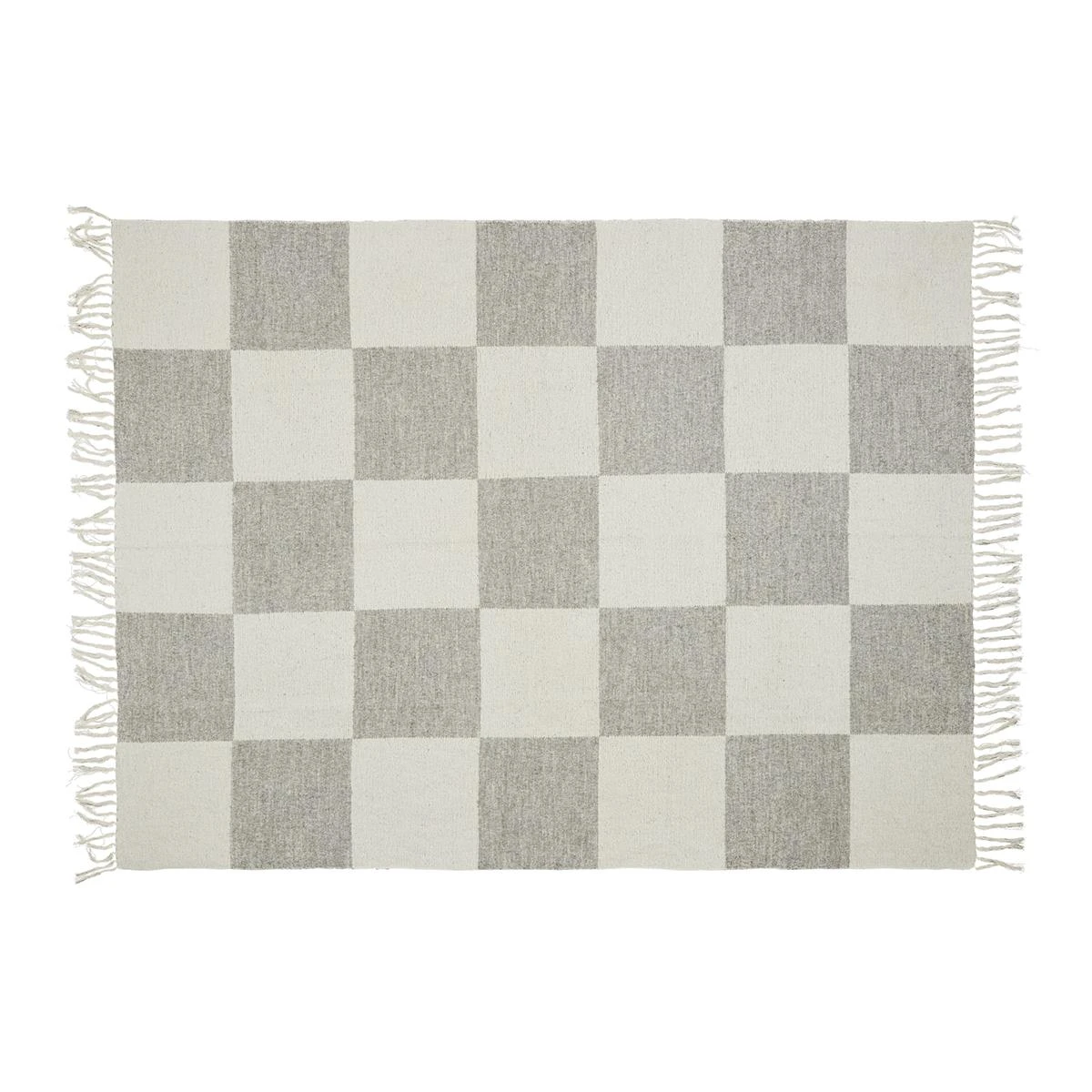 By FonQ Check Plaid 130 X 200 Cm - Lichtgrijs 6 By FonQ Check Plaid 130 X 200 Cm - Lichtgrijs - Afbeelding 4