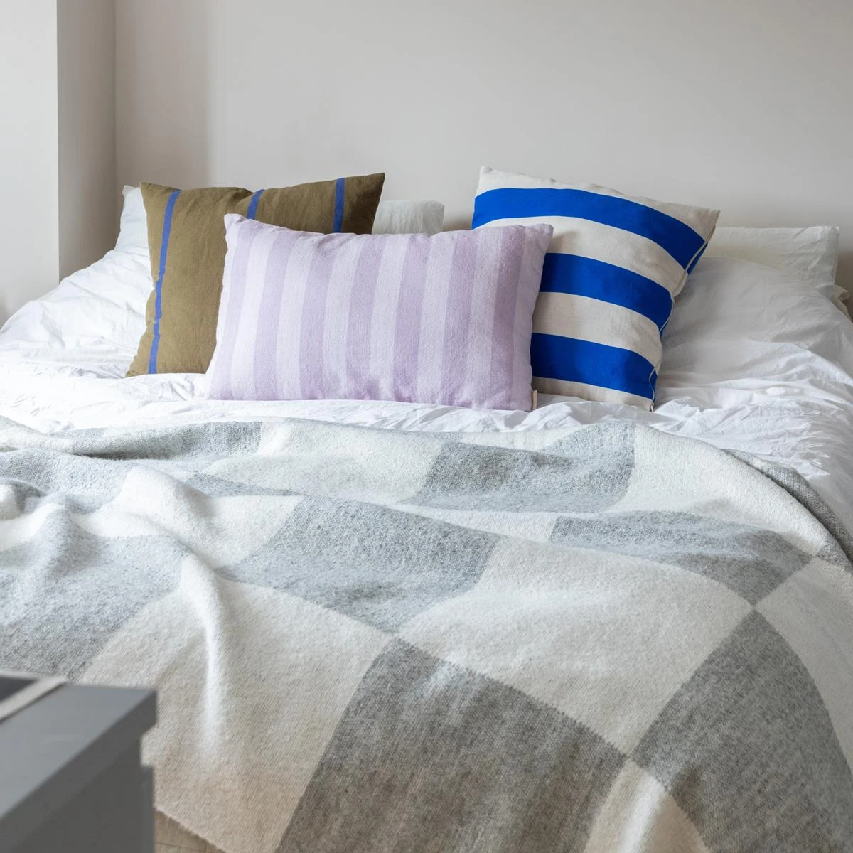 By FonQ Check Plaid 130 X 200 Cm - Lichtgrijs 10 By FonQ Check Plaid 130 X 200 Cm - Lichtgrijs - Afbeelding 8