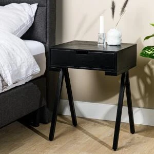 Hoyz Collection - Nachtkastje M340 Zwart - 45x40x60 4 Hoyz Collection - Nachtkastje M340 Zwart - 45x40x60 - Afbeelding 2