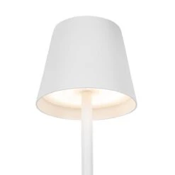 QAZQA Buiten Vloerlamp Wit Incl. LED En Dimmer Oplaadbaar - Jackson -Meubels Voor Thuis 11036550