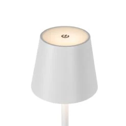 QAZQA Buiten Vloerlamp Wit Incl. LED En Dimmer Oplaadbaar - Jackson -Meubels Voor Thuis 11036552