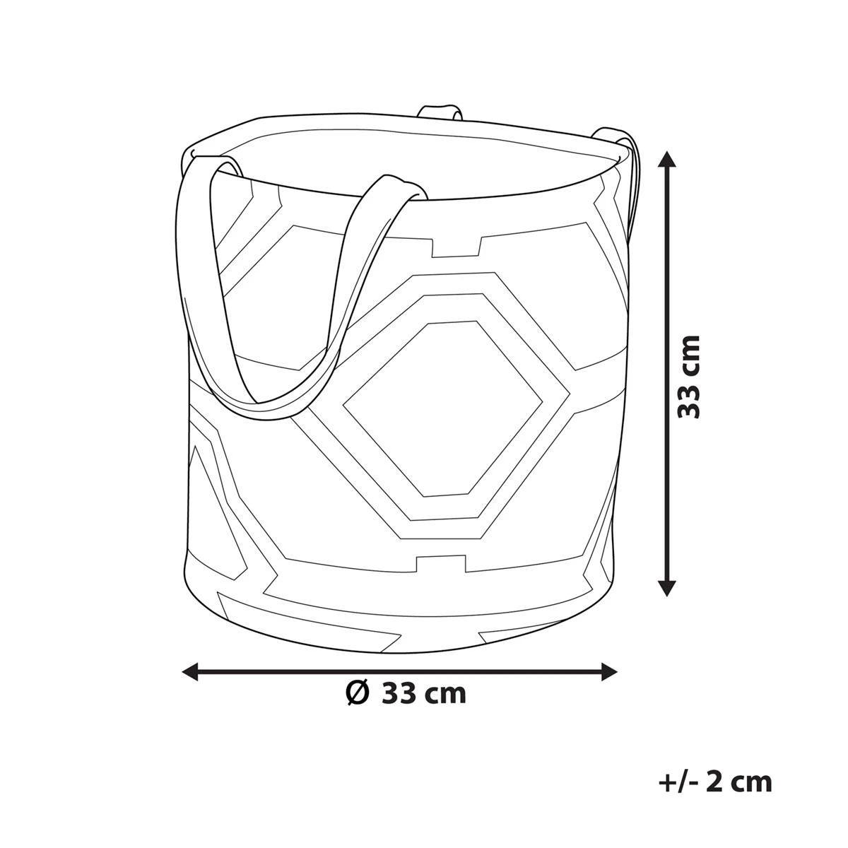 Beliani - HANWELLA - Mand - Wit - Katoen 9 Beliani - HANWELLA - Mand - Wit - Katoen - Afbeelding 7